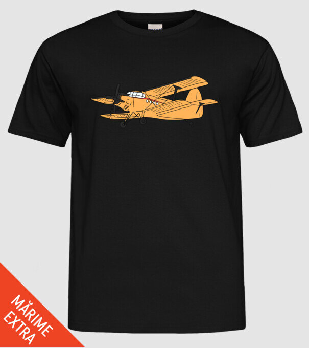 Avioane model negru pe tricou