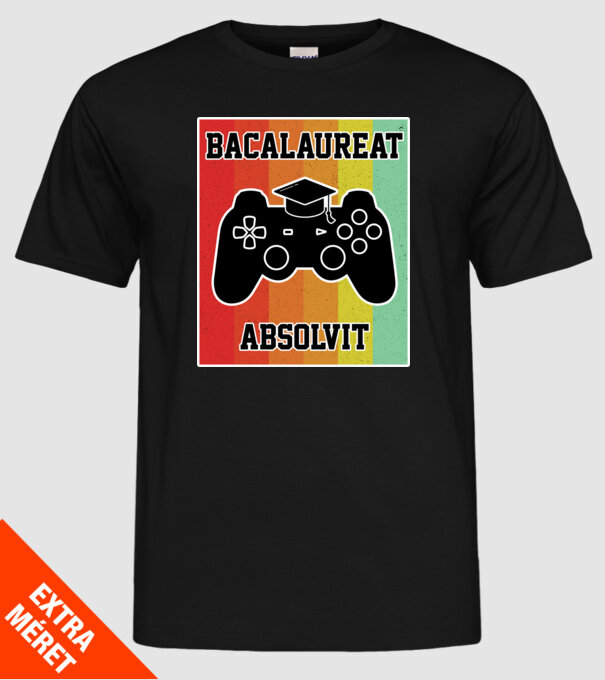 bacalaureat absolvit model negru pe tricou