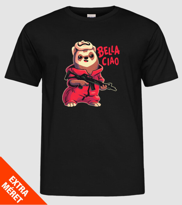 bella ciao rebel model negru pe tricou