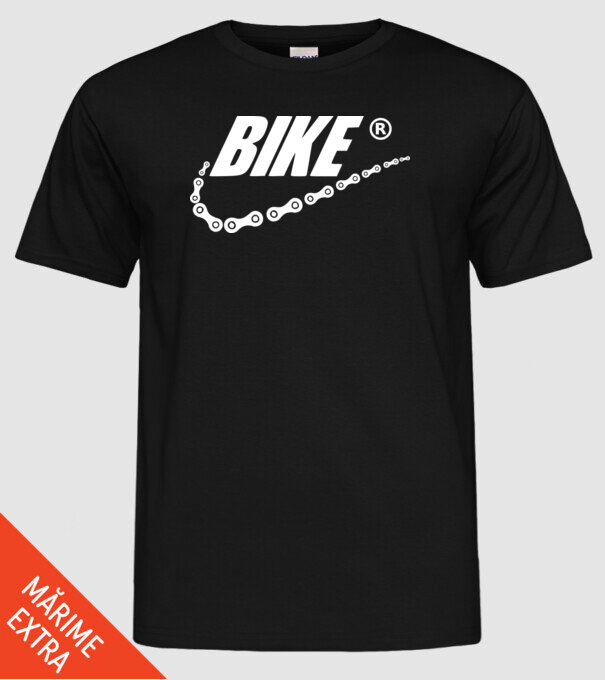 Bike model negru pe tricou
