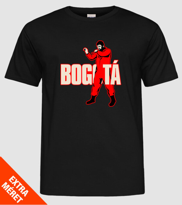 bogota la casa de papel model negru pe tricou