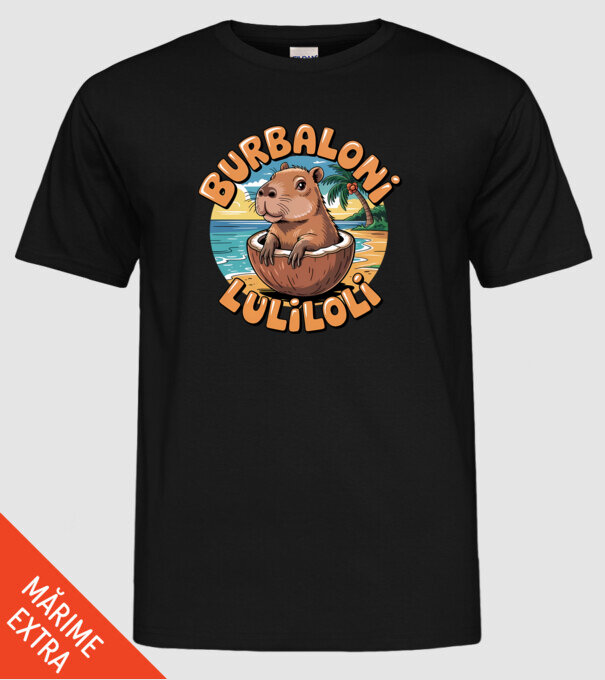 Burbaloni Luliloli model negru pe tricou