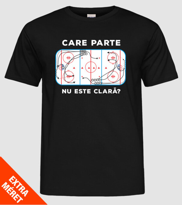 Care parte nu este clară? model negru pe tricou