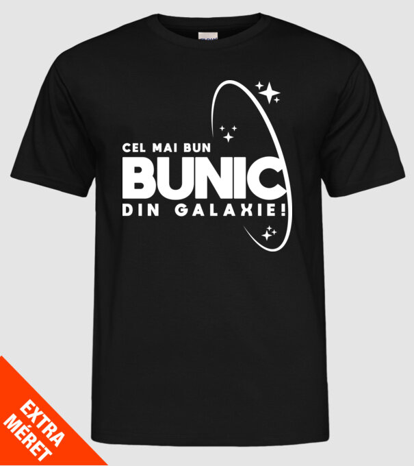 Cel mai bun bunic din Galaxie! model negru pe tricou