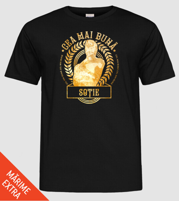 Cea mai bună soție model negru pe tricou