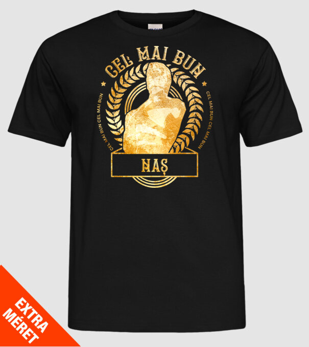 Cel mai bun naș model negru pe tricou