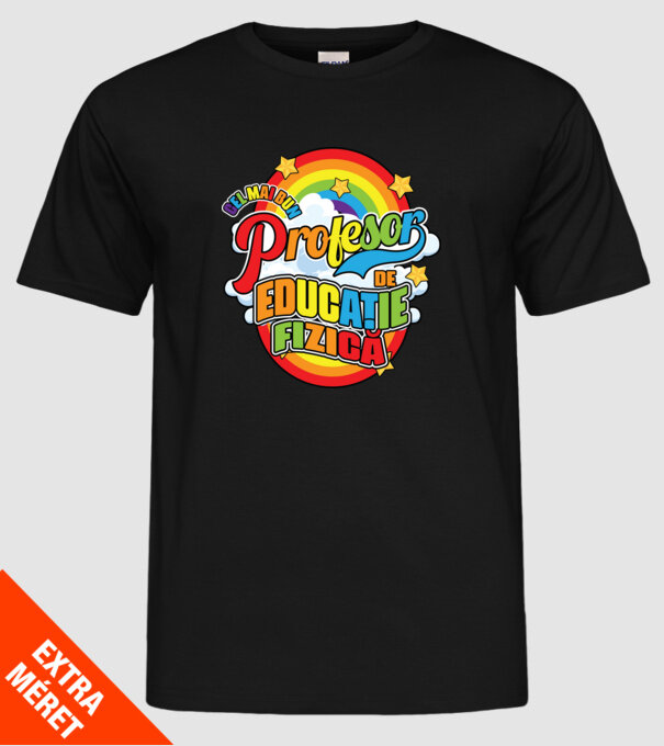 Cel mai bun educație fizică model negru pe tricou