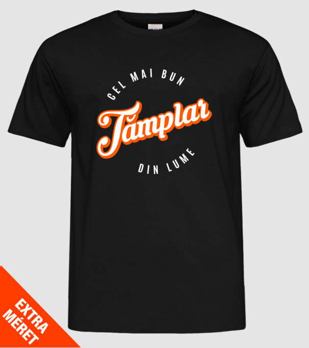 Cel mai bun TÂMPLAR din lume model negru pe tricou
