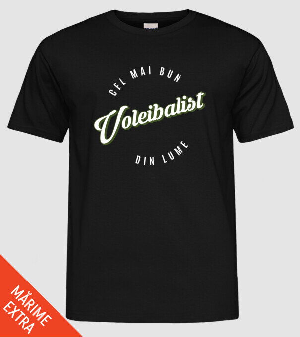 Cel mai bun Voleibalist din lume model negru pe tricou