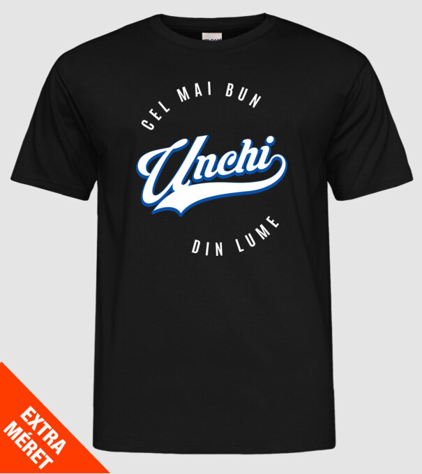 Cel mai bun UNCHI din lume model negru pe tricou