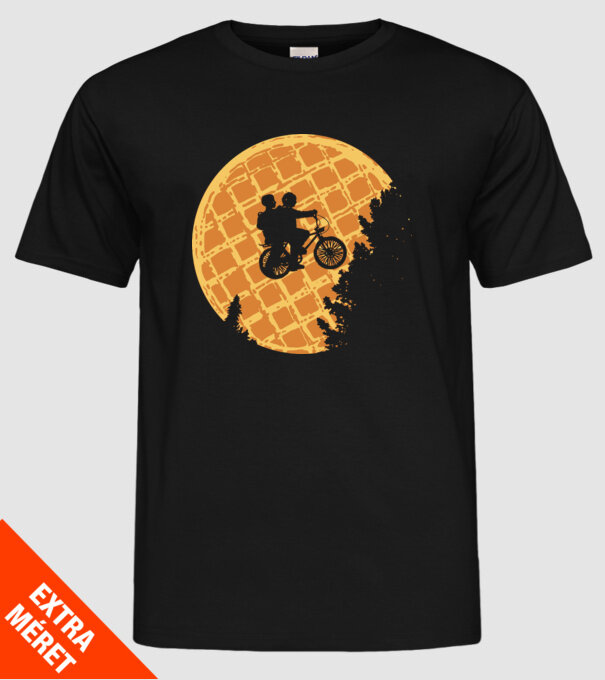 cookie moon stranger things model negru pe tricou
