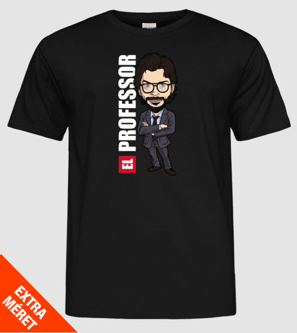 el professor drawing model negru pe tricou