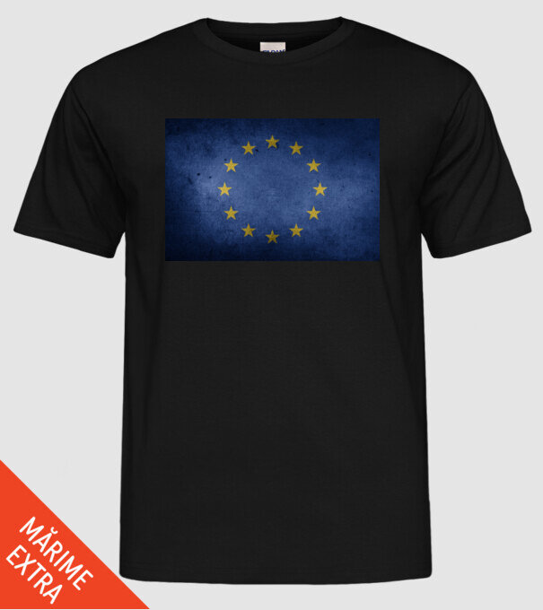 EU model negru pe tricou