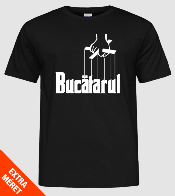 Bucătarul model negru pe tricou