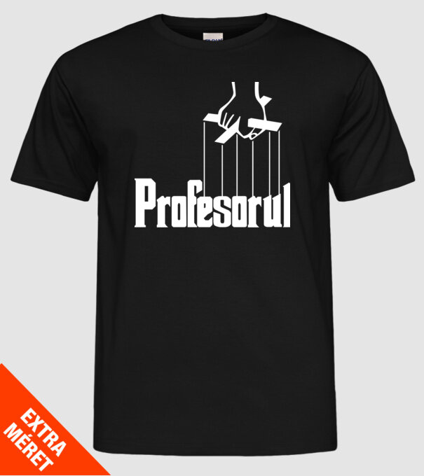 Profesorul model negru pe tricou