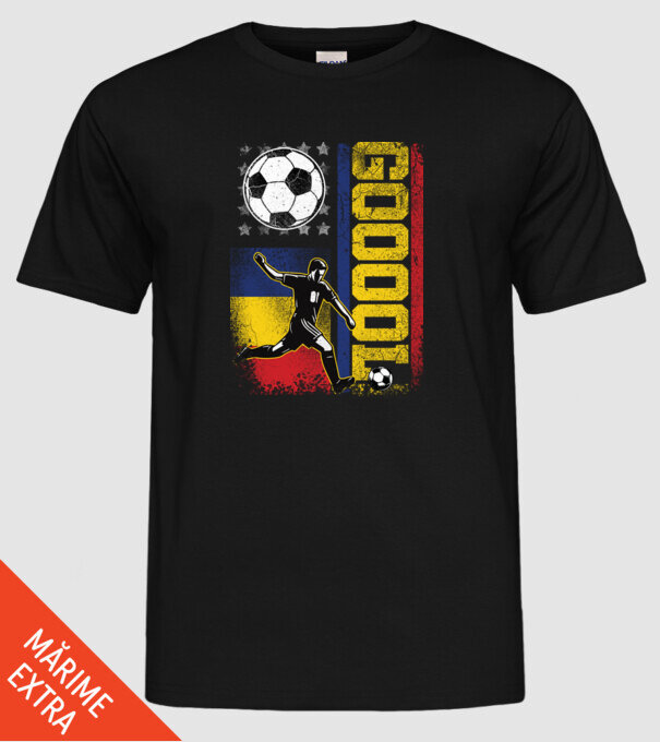 GOOOL model negru pe tricou