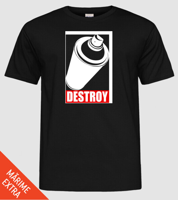 Graffiti model negru pe tricou