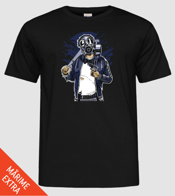 Graffiti model negru pe tricou