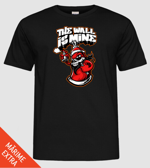 Graffiti model negru pe tricou