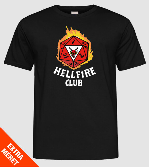 hellfire club roll dice model negru pe tricou