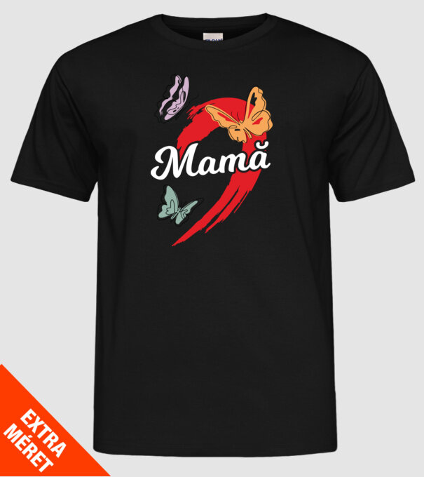 Mamă model negru pe tricou