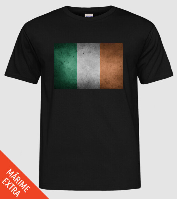 IRELAND model negru pe tricou