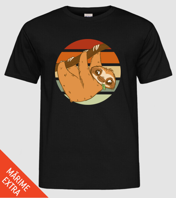Leneș model negru pe tricou