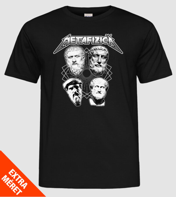 metafizică model negru pe tricou