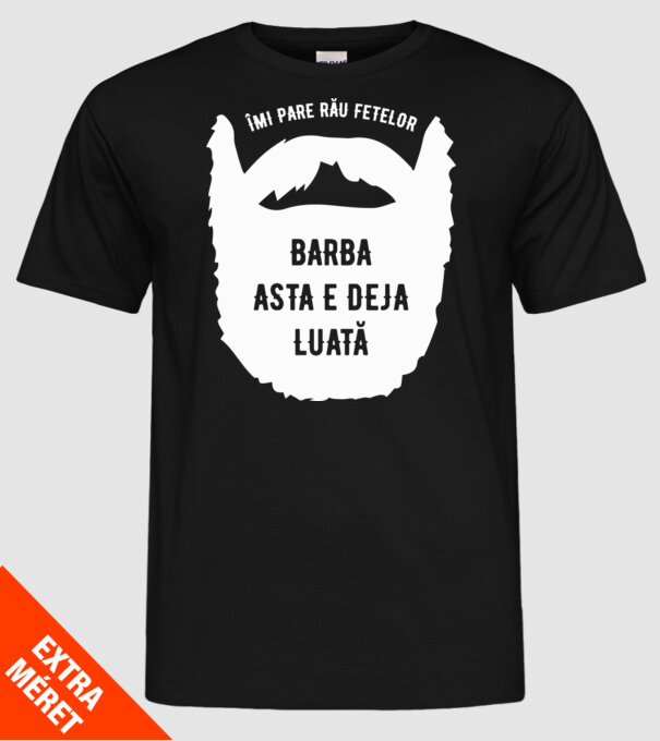 îmi pare rău fetelor, barba asta e deja luată model negru pe tricou