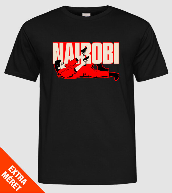 nairobi la casa de papel model negru pe tricou