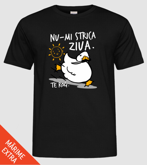 Nu-mi strica ziua. model negru pe tricou