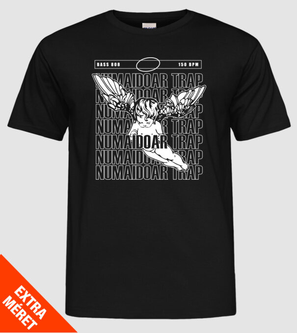 numaidoar trap model negru pe tricou
