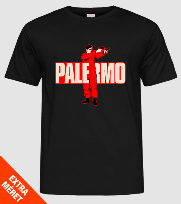 palermo la casa de papel model negru pe tricou
