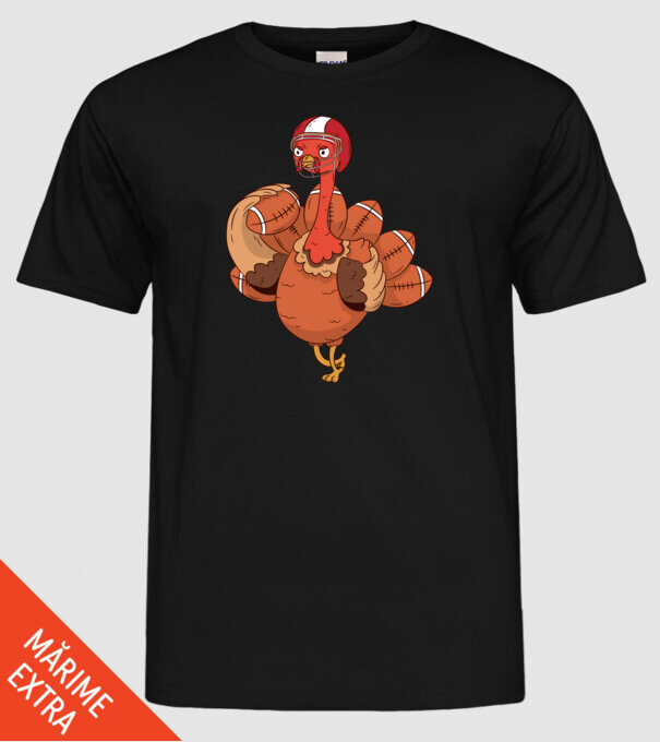 Player Turkey model negru pe tricou
