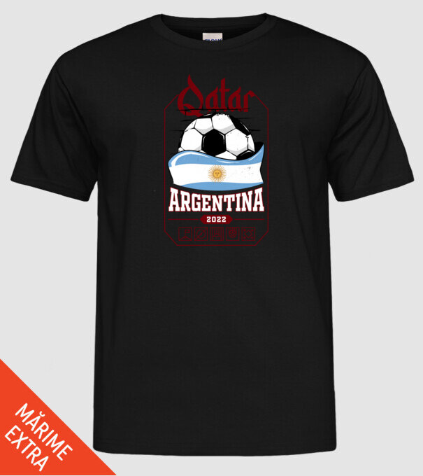 Qatar teams Argentina model negru pe tricou