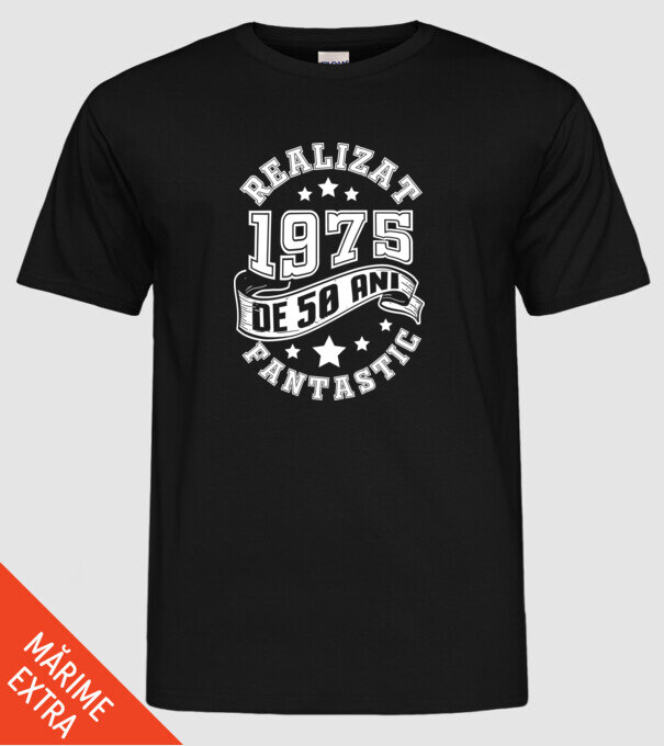Realizat de fantastic - 1975 model negru pe tricou
