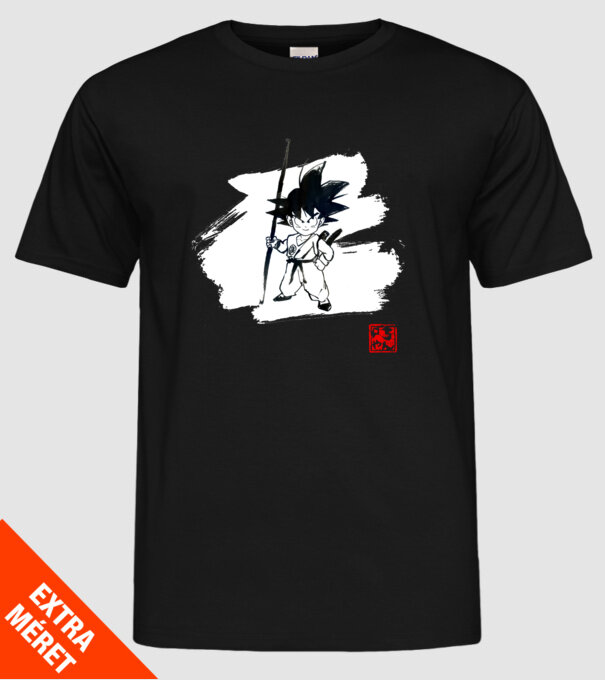 son goku art model negru pe tricou