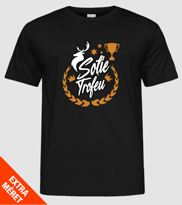 Soție trofeu model negru pe tricou