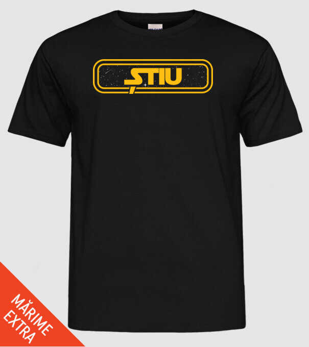 Starwars couple shirt model negru pe tricou