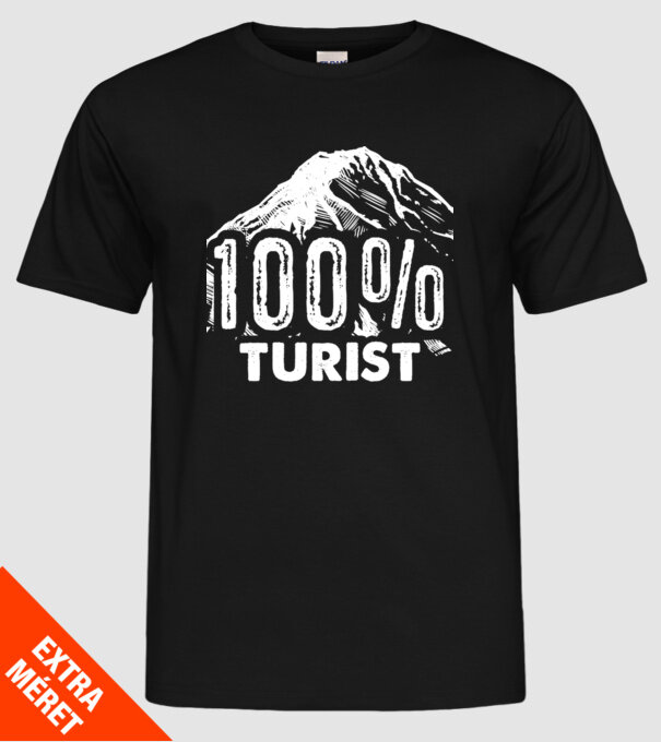 turist model negru pe tricou