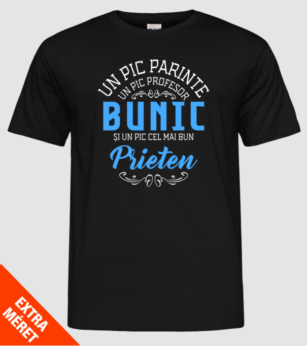 Un pic părinte, un pic profesor - bunic - și un pic cel mai bun prieten model negru pe tricou