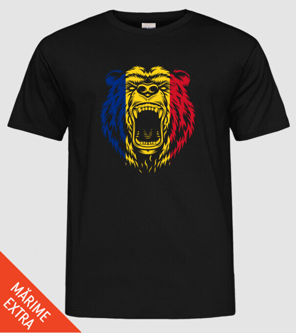 ursul model negru pe tricou