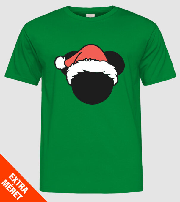 Crăciun Mickey model verde pe tricou