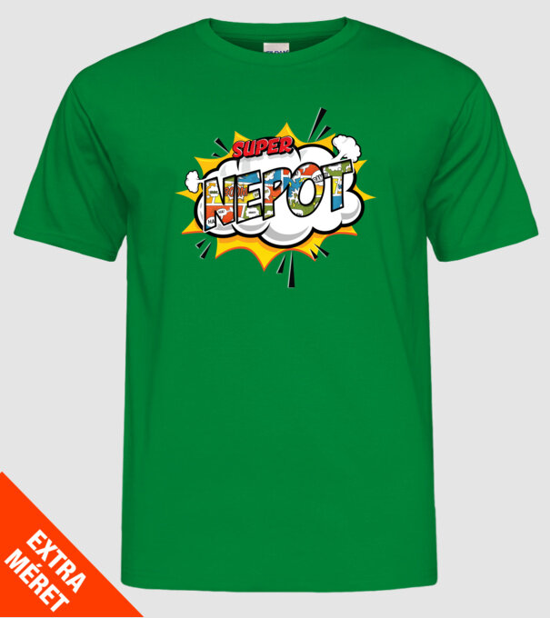 Super Nepot model verde pe tricou