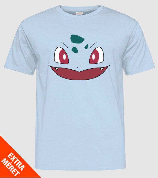 Bulbasaur model albastru deschis pe tricou