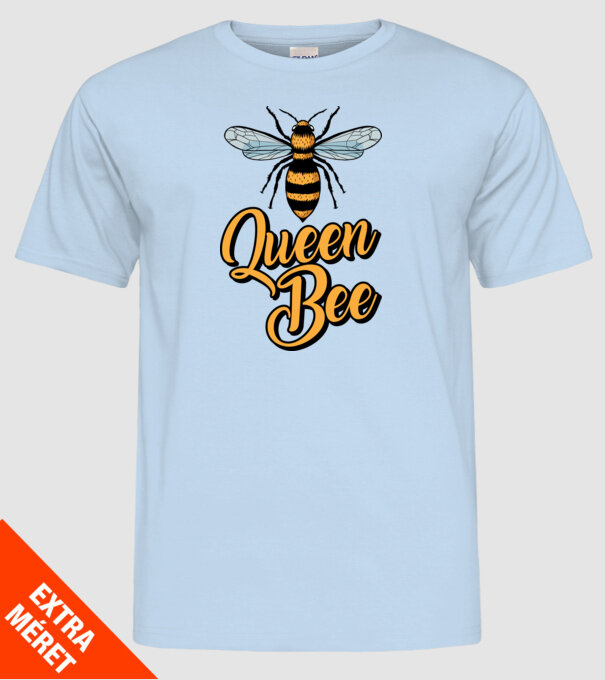 Queen Bee model albastru deschis pe tricou