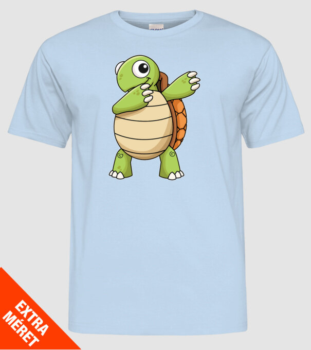 Broască țestoasă DAB model albastru deschis pe tricou