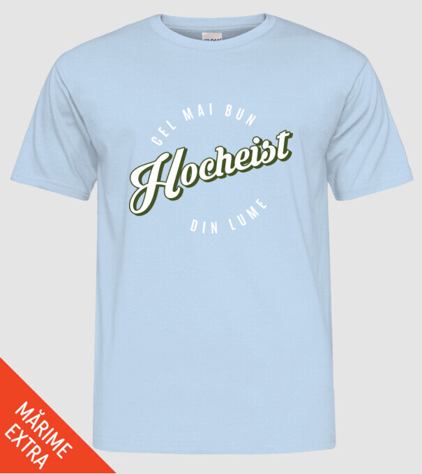 Cel mai bun Hocheist din lume model albastru deschis pe tricou
