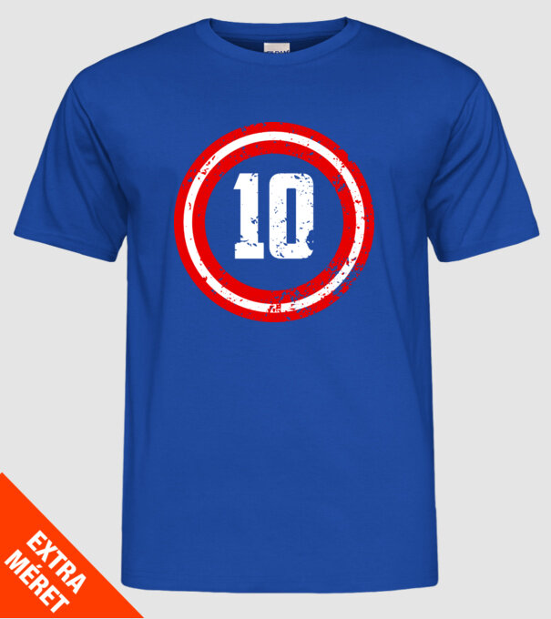 Birthday captain 10 Years old model albastru regal pe tricou