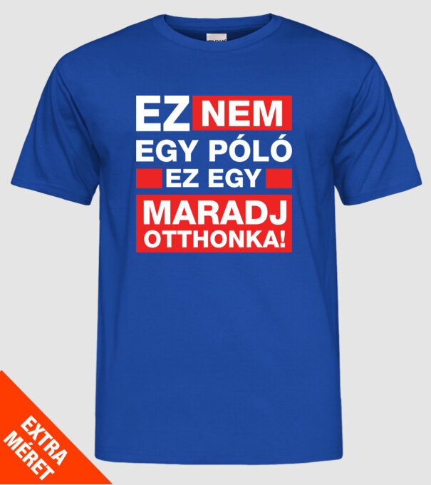model albastru regal pe tricou